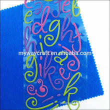 factory price letter puffy sticker for children made in China